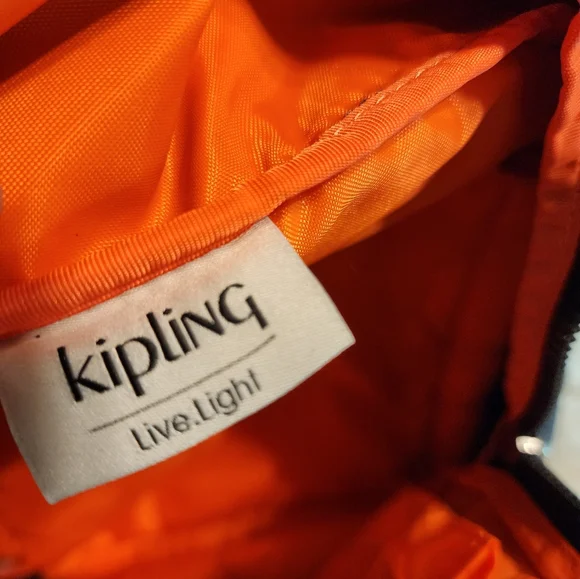 Kipling Seoul Large 15” Laptop Backpack Navy Blue Camo School Book Bag No Ape - Picture 8 of 11